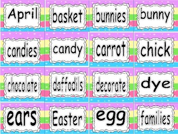 EASTER ~ Word Wall Words by TORI NEELY WHITE | Teachers Pay Teachers