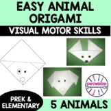 EASY Animal Origami / Crafts. fine motor visual motor OT S