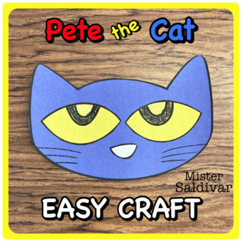 Preview of EASY Blue Cat Craft - Mister Saldivar