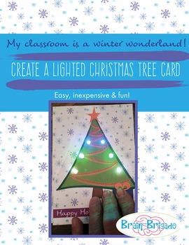 Preview of EASY! Create a Light Up Card | STEM, STEAM, LEDs Circuits, Maker Space Activity