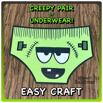 5 Fun Creepy Pair of Underwear Activities for Kindergarten & Art