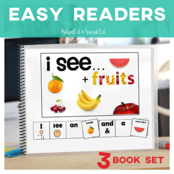 Preview of EASY READER I see...+ Fruit Adapted Book