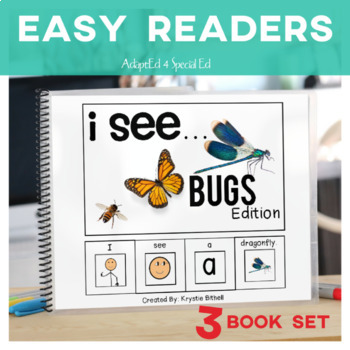 Preview of EASY READER I see...+ INSECT BUGS Edition Dual Immersion English, Spanish