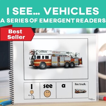 Preview of Emergent Reader Transportation 4 Differentiated Levels + Spanish Readers