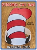 EASY Striped Cat Hat Craft with Ears - Read Across America