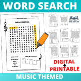 EASY and LARGE Print Music Word Search 8 Pack - Distance l