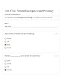 ECE 1 - Prenatal Development Test w/ Answers