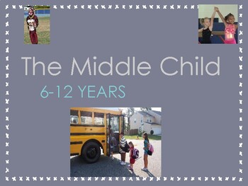Preview of ECE 1 - School Age 6-12, Middle Childhood Presentation