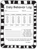 ECED Daily Behavior Log