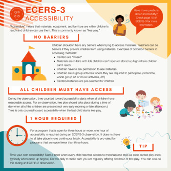 Preview of ECERS-3 Accessibility ("Free Play") Tips | High Scoring Classroom