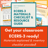 ECERS-3 Materials Checklist & Resource Guide | High Scorin