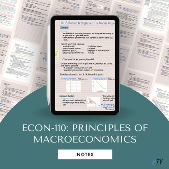 Preview of ECON-110 : Principles of Macroeconomics Digital Notes