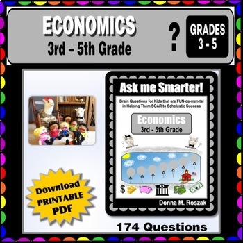 Preview of Homeschool Curriculum 3rd - 5th Grade ECONOMICS Questions & Answers