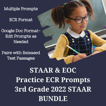 Preview of ECR Practice STAAR Prompts-3rd Grade (For Use with 2022 STAAR Passages)-Bundle