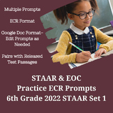 ECR Practice STAAR Prompts-6th Grade (For Use with 2022 ST