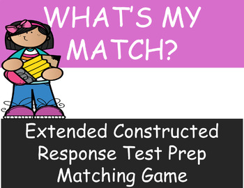Preview of ECR Prompt and Response Matching Game STAAR Test Prep