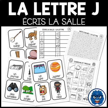 Preview of ÉCRIS LA SALLE: LA LETTRE J // Write the room: The letter J