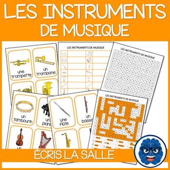 Preview of ÉCRIS LA SALLE: LES INSTRUMENTS DE MUSIQUE - Write the room: Musical Instruments