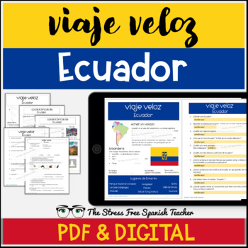 Preview of ECUADOR Comprehensible Spanish Readings Viaje Veloz CI readings