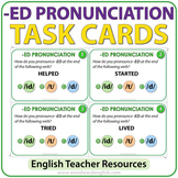 ED Pronunciation - English Task Cards