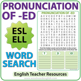 ED Pronunciation - English Word Search