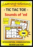 ED Tic Tac Toe - A GAME to learn to spell ED ENDINGS