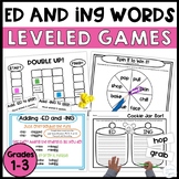 ED and ING Endings Games and Centers - Inflectional Ending