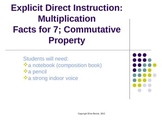 EDI Common Core Multiplication Lesson and Fact Practice x7