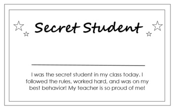 EDIBLE Secret Student Certificate by happynessinthird TPT