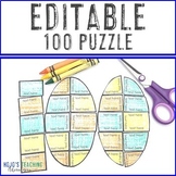 EDITABLE 100th Day of School Activity: Make a Math or Lite