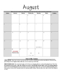 EDITABLE 2017-2018 Share Calendar