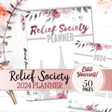 EDITABLE 2024 Relief Society Planner - INSTANT DOWNLOAD