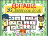 EDITABLE- 36 Classroom Jobs including Conscious Discipline