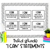 EDITABLE 3rd Grade | I Can Statements | Class Objectives