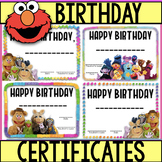 EDITABLE- 4  Certificates- Muppets themed