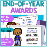 EDITABLE 4th Grade End-of-Year Awards
