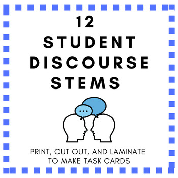 Preview of EDITABLE AND PRINTABLE Discourse Stems