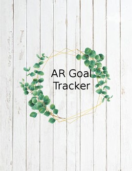 Preview of EDITABLE AR Accelerated Reader Goal Tracker Farmhouse