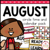AUGUST MORNING CALENDAR AND CIRCLE TIME ACTIVITIES FOR PRE