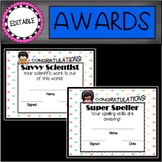 Small Kids End of the Year Editable Awards