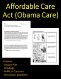 EDITABLE \\ Affordable Care Act "Obamacare" - Lesson Plan 