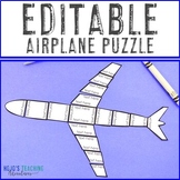 EDITABLE Airplane Puzzle | Create your own Craft or Bullet