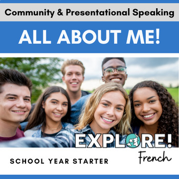 Preview of EDITABLE All About Me Slideshow - French Beginning of Class Personal Intro