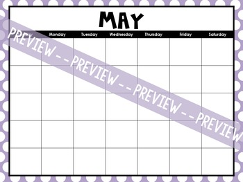 Editable Any Year Student Calendars By Heaps Of Firsts 