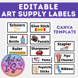 EDITABLE - Art Supply Labels
