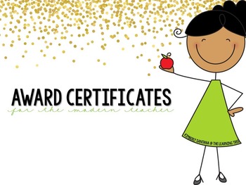 Preview of EDITABLE Award Certificates