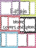 EDITABLE BINDER COVERS AND SPINES