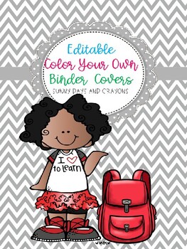 Preview of EDITABLE BINDERS FOR STUDENTS ~ MELONHEADZ DESIGN