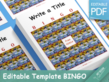 Preview of EDITABLE BINGO • Custom Template Insert Cards • Christmas Game Holiday Bingo
