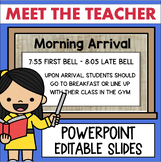 Back to School Meet the Teacher Presentation Slideshow EDITABLE